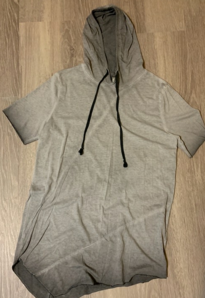 Asymmetrical hooded t-shirt